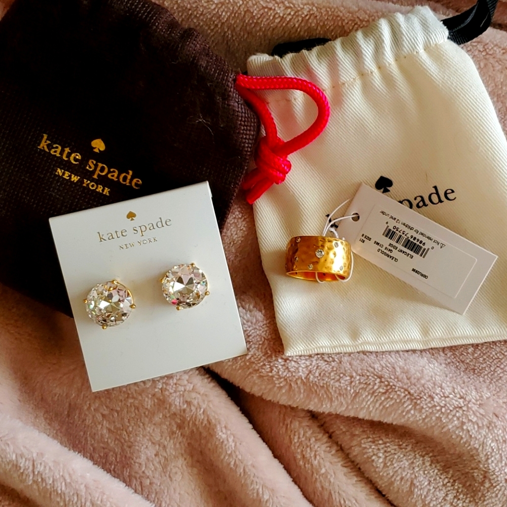 Kate Spade Earrings and Ring